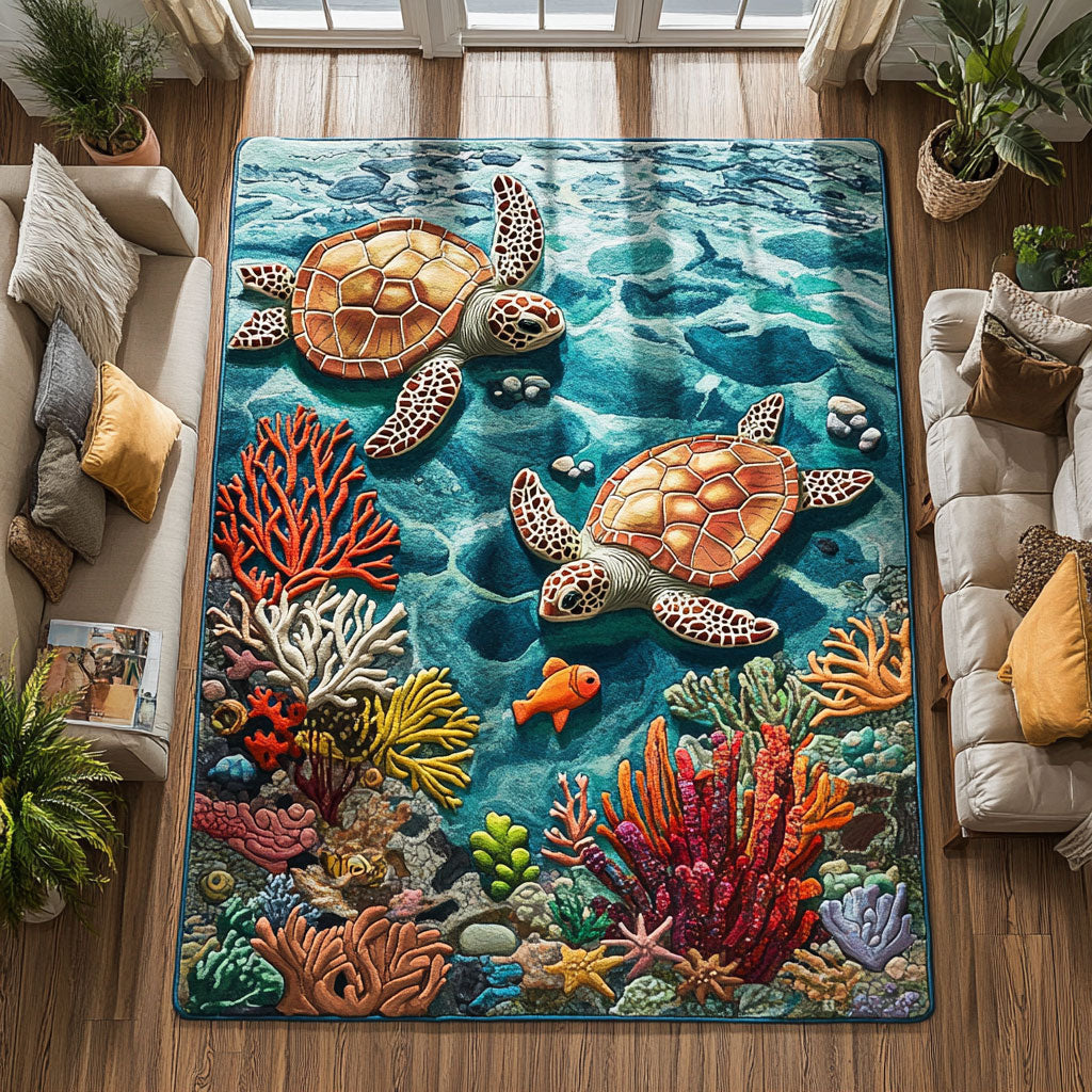 Ocean Turtle CW0509052CL Area Rug