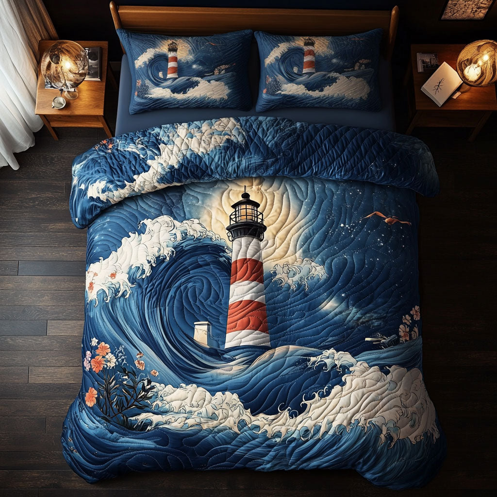 Lighthouse Waves WY2003107CL Duvet Cover Set
