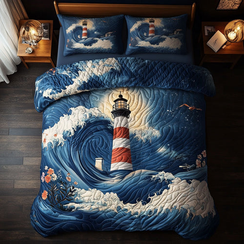 Lighthouse Waves WY2003107CL Duvet Cover Set