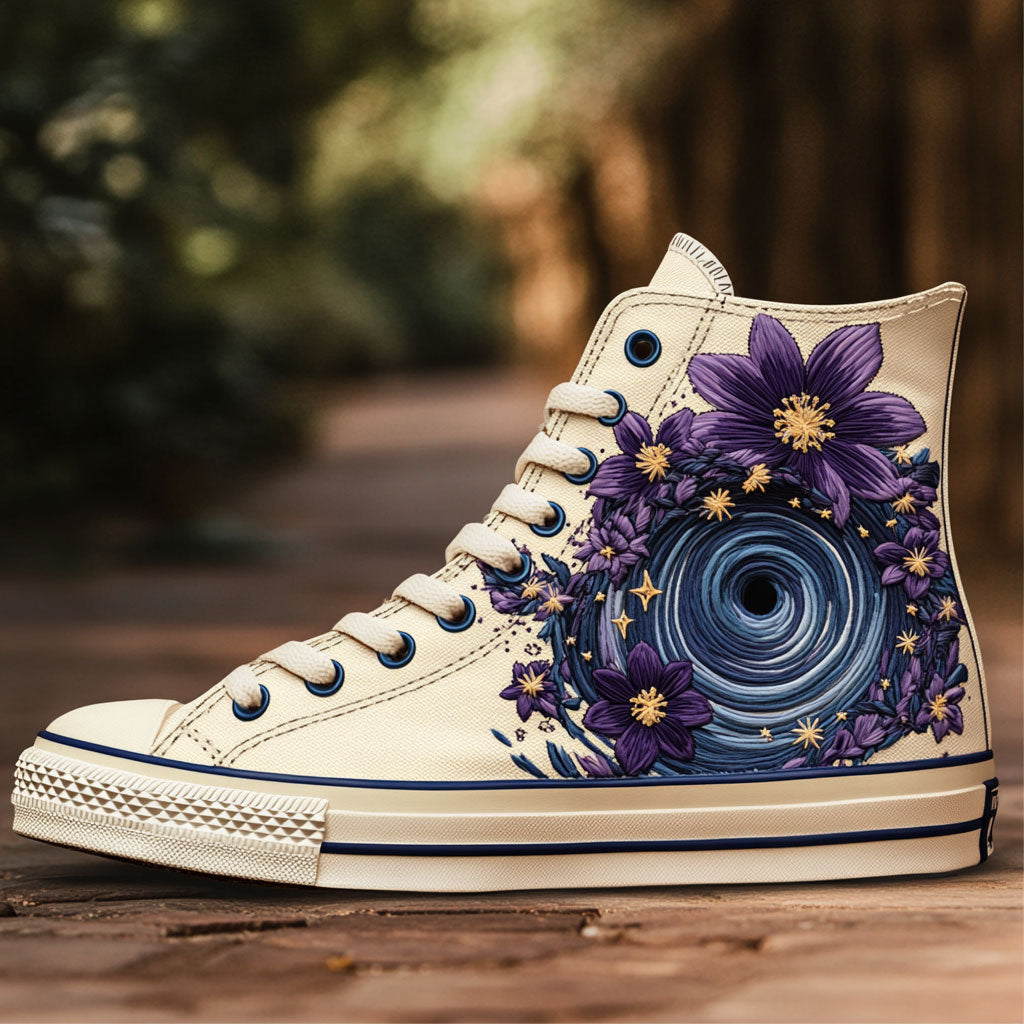 Floral Abyss WJ2009012CL Canvas High-Tops