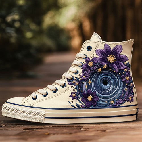 Floral Abyss WJ2009012CL Canvas High-Tops