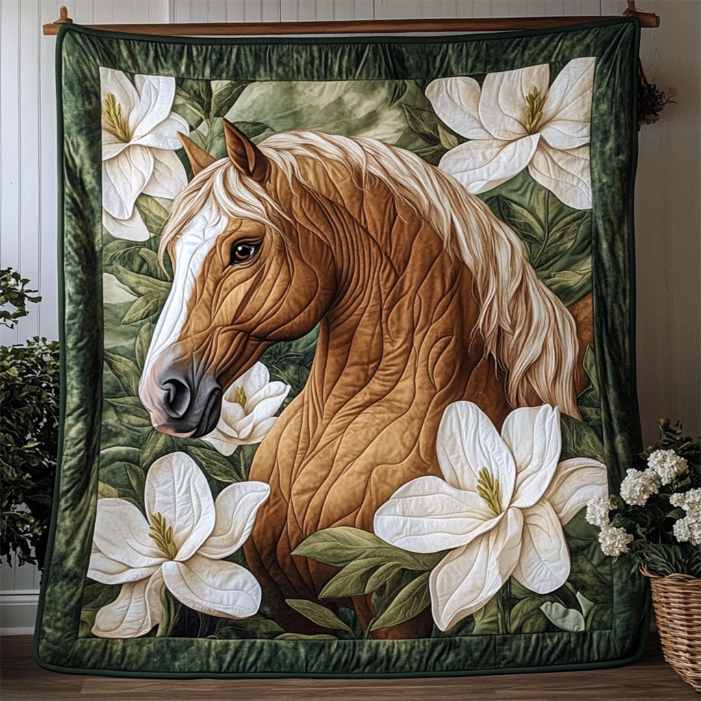 Horse Magnolia WY3103030CL Quilt
