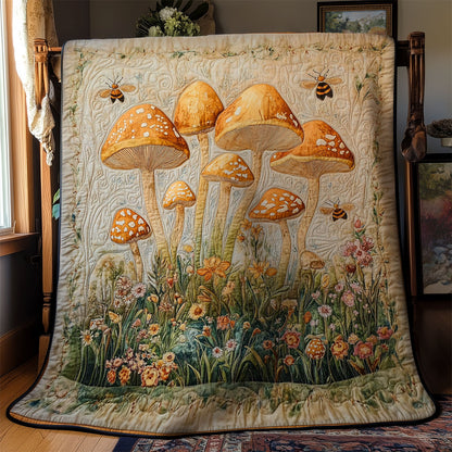 Yellow Mushroom Forest WY2403064CL Quilt