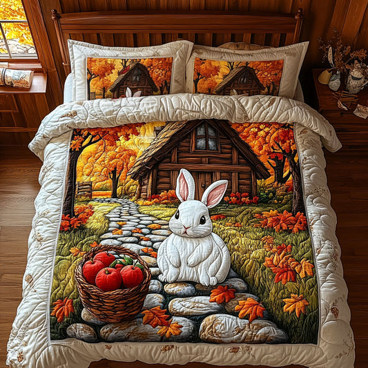Rabbit In Autumn Village WY2208037CL Duvet Cover Set