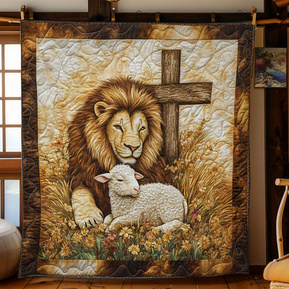 Lion And Sheep WY1003026CL Quilt