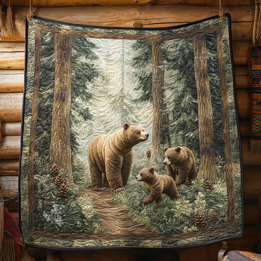 Forest Bears WY0705023CL Quilt