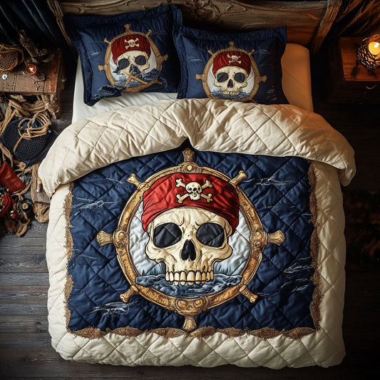 Golden Skull Nautical WY1607036CL Duvet Cover Set
