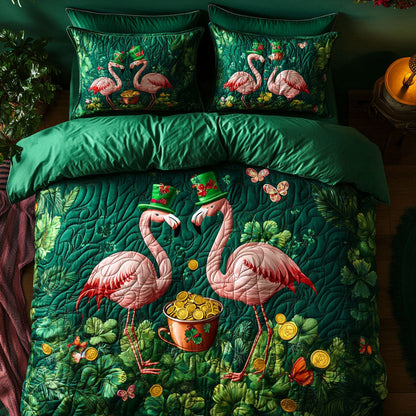 Saint Patrick Flamingo WY0803082CL Duvet Cover Set