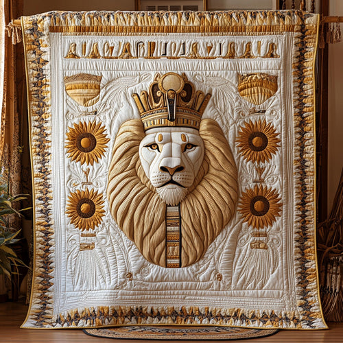 Golden Pharaoh Lion WY1507015CL Quilt