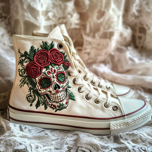 Rebel Skull WN2709059CL Canvas High-Tops