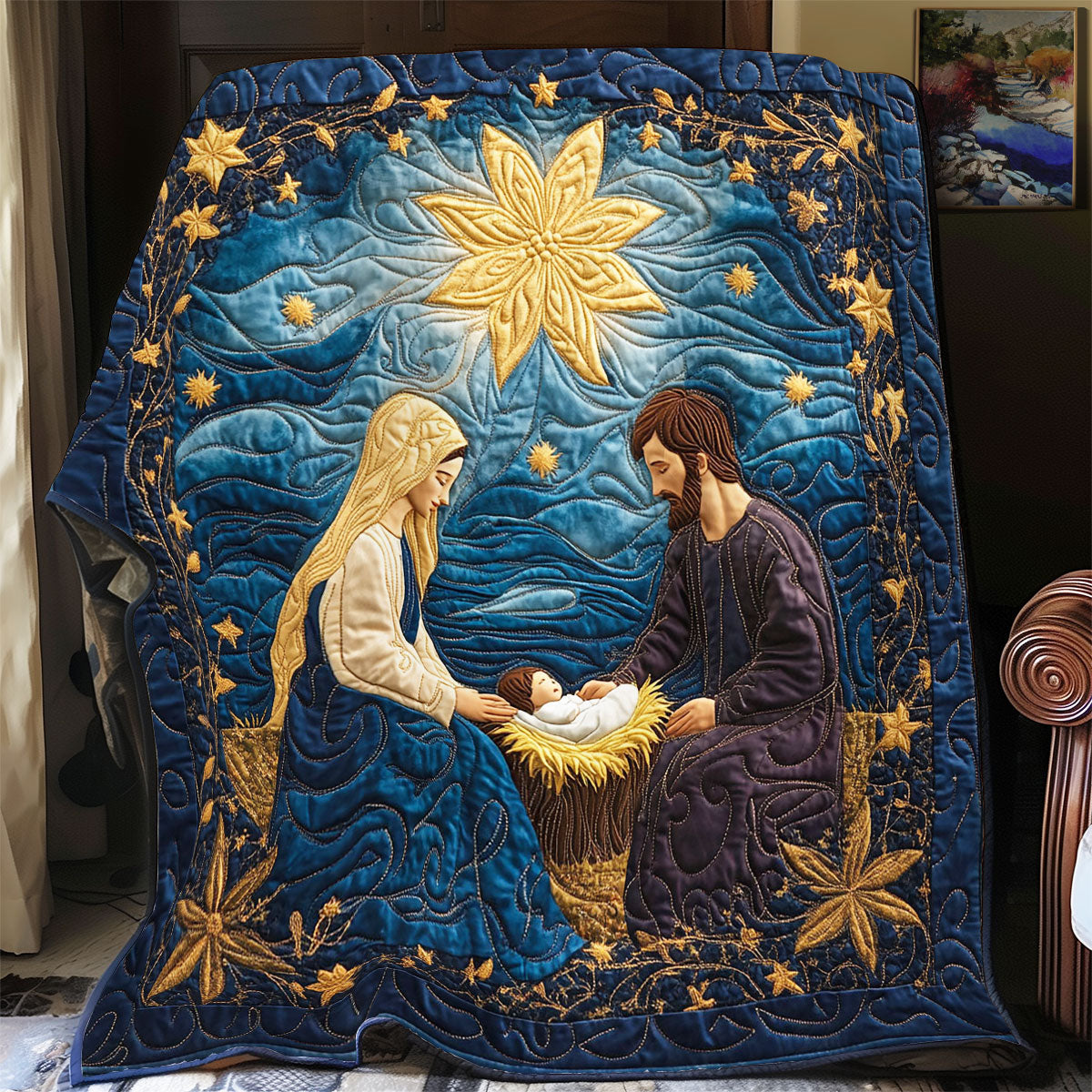 Holy Night WY1203024CL Quilt