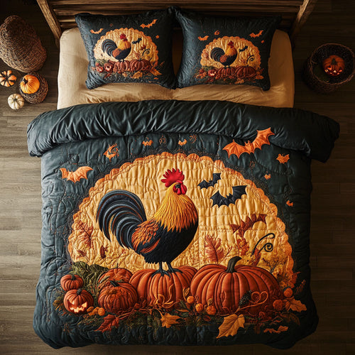 Rooster Halloween WY1607039CL Duvet Cover Set