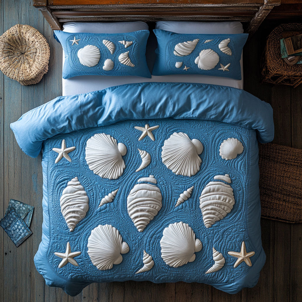 Coastal Shell Harmony WY0804053CL Duvet Cover Set
