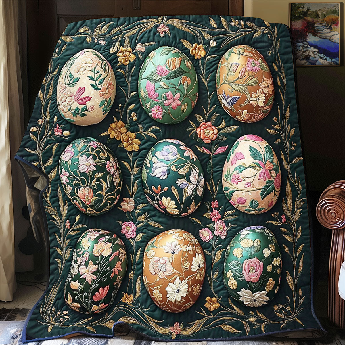 Easter Blossom Luxe WY1003006CL Quilt