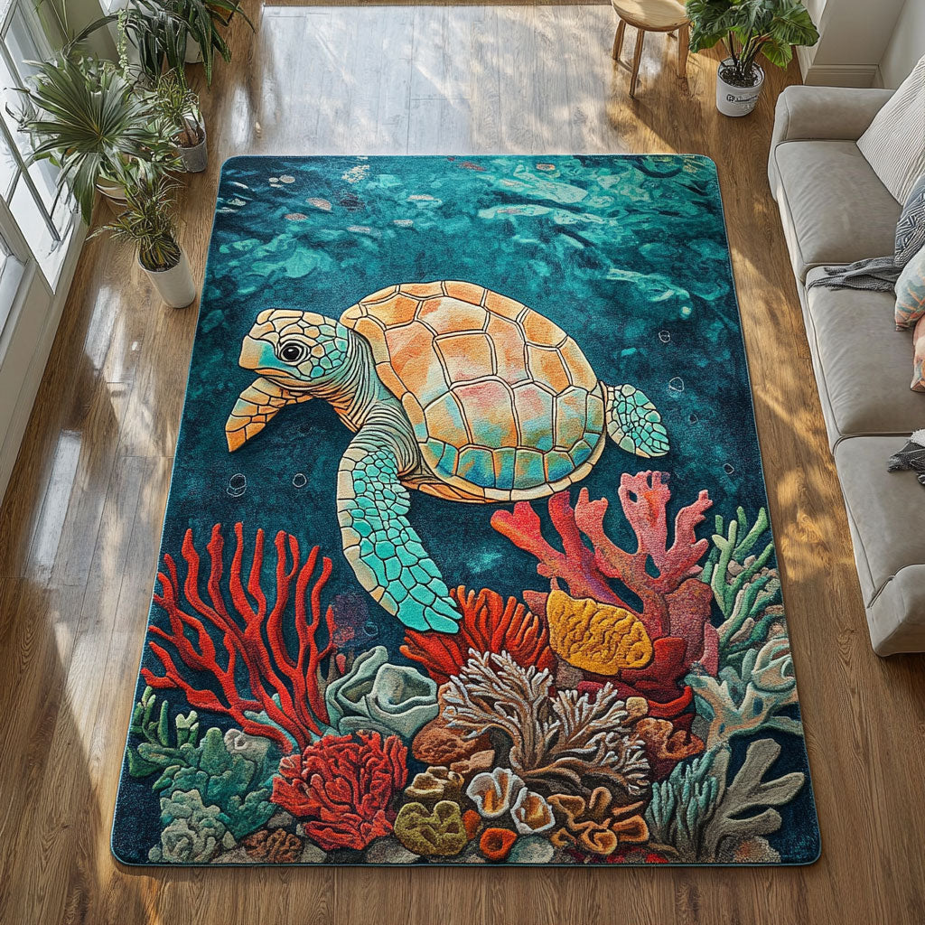 Sea Turtle CW0509053CL Area Rug