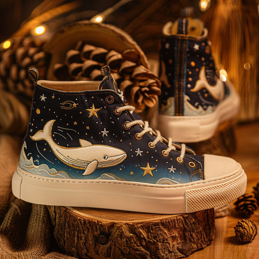 The Astral Whale WJ0409020CL Canvas High-Tops