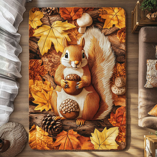 Autumn Squirrel Charm CW1408042CL Area Rug