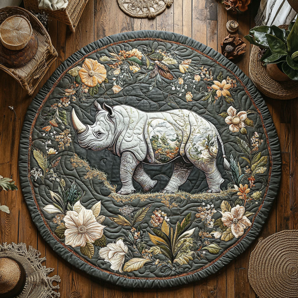 Wild Garden Wanderer WY0107189CL Quilted Round Mat