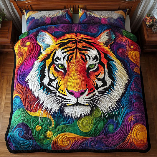 Colorful Tiger Portrait WY1401051CL Duvet Cover Set