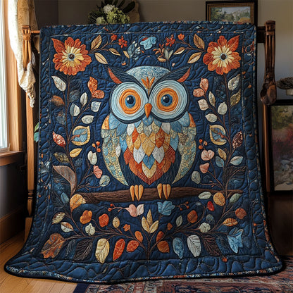 Colorful Owl In Night WY1002036CL Quilt