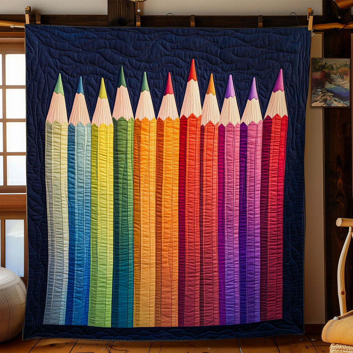 Crayon Wonderland WY1203030CL Quilt