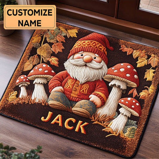 Forest Gnome CP2508018CL Personalized Doormat