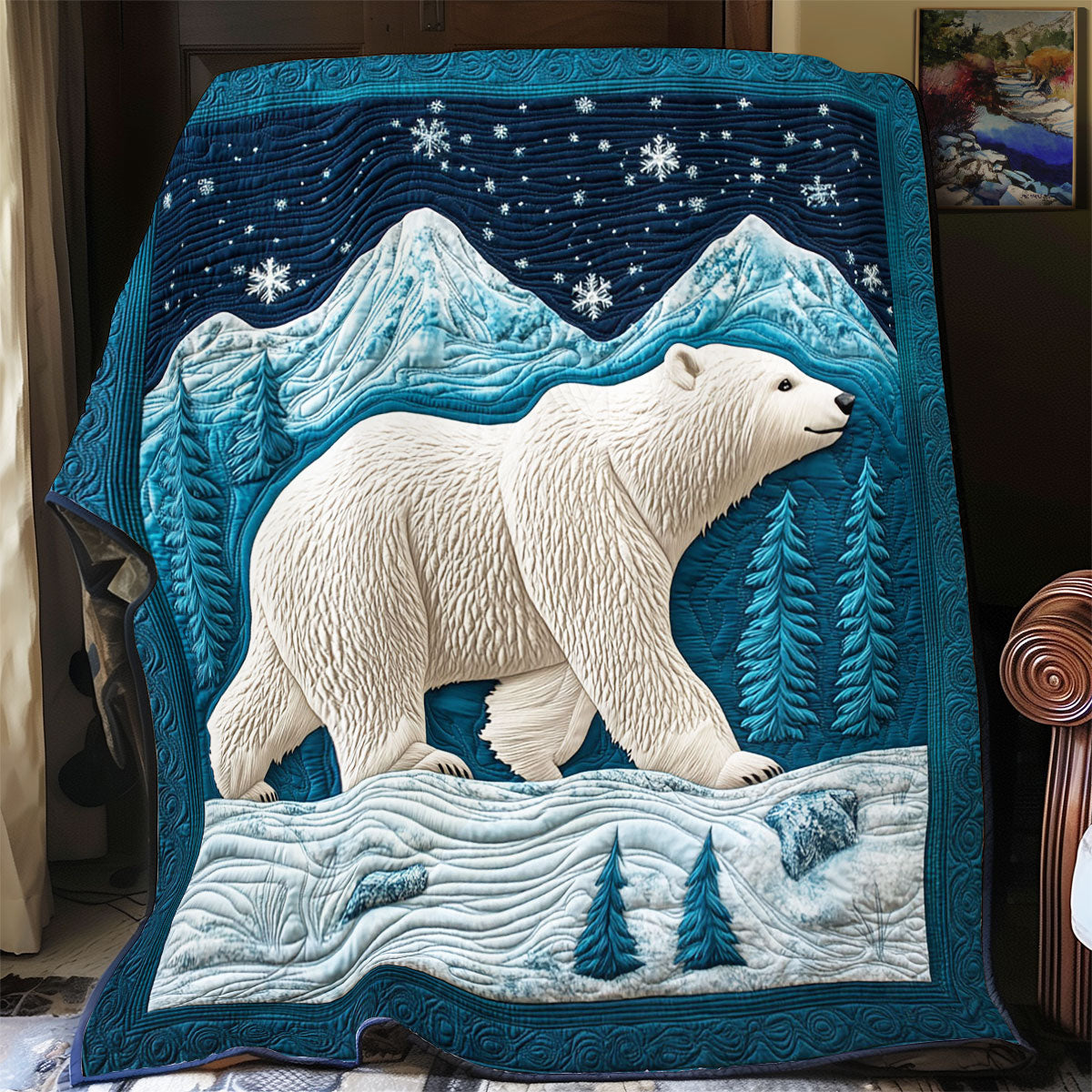 Midnight Glacier WY2403039CL Quilt