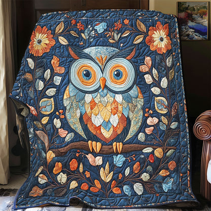 Colorful Owl In Night WY1002036CL Quilt