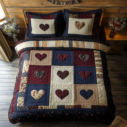 Hearts Patchwork WY1402071CL Duvet Cover Set