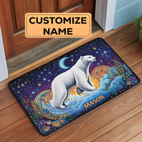 Snow Bear CW1808013CL Personalized Doormat