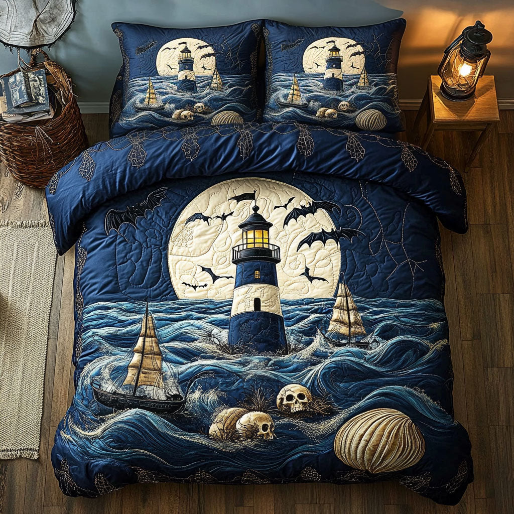 Skull Ocean Lighthouse WY1207063CL Duvet Cover Set