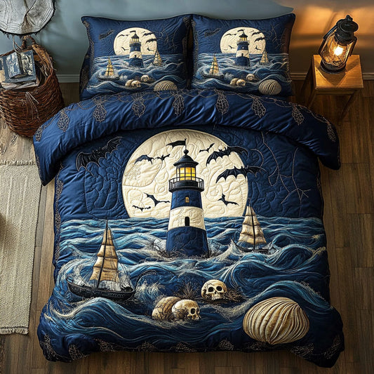 Skull Ocean Lighthouse WY1207063CL Duvet Cover Set