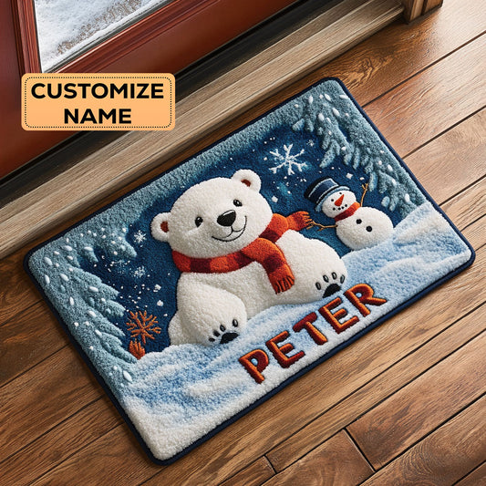 Winter Cub CP1808014CL Personalized Doormat