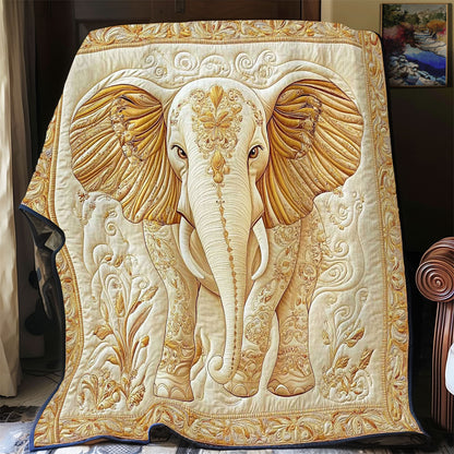 Glorious Elephant Portrait WY1002081CL Quilt