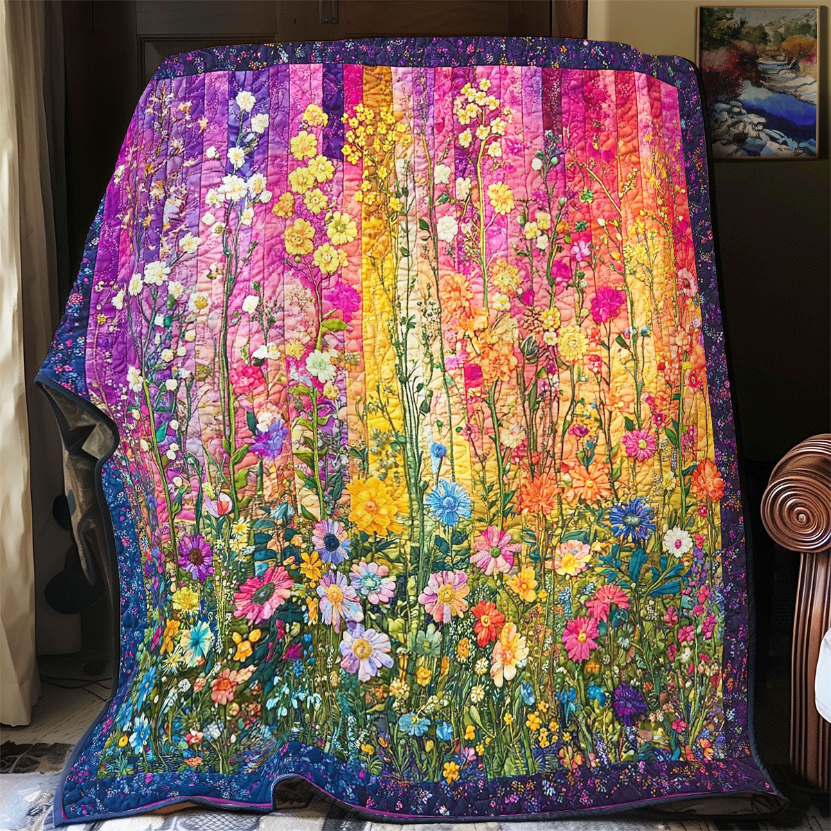 Colorful Garden WY1002034CL Quilt