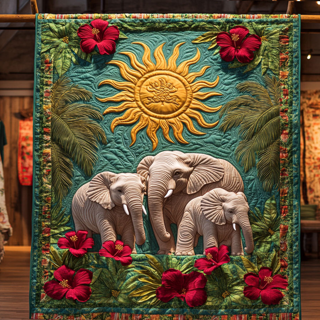 Sun Of Legacy Elephant WY0906023CL Quilt