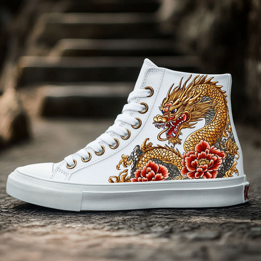 Imperial Gold Dragon CW1109095CL Canvas High-Tops