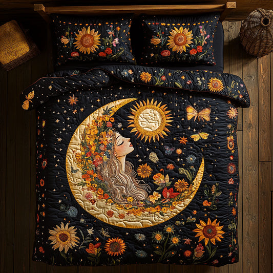 Sun Moon Bloom WY1905017CL Duvet Cover Set