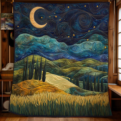 Peaceful Midnight Forest WY0603097CL Quilt