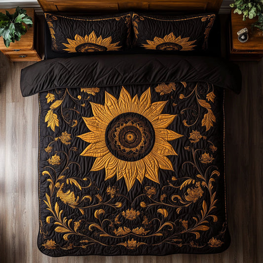 Black Petal Radiance WY120742CL Duvet Cover Set
