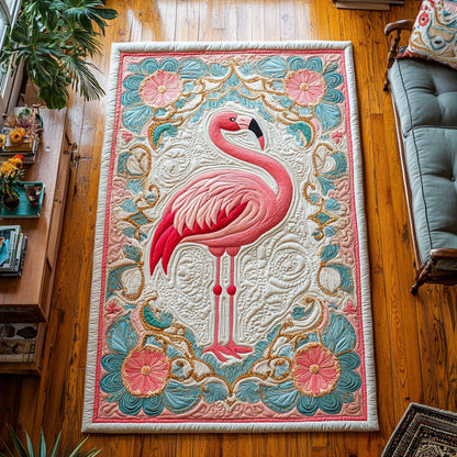 Flamingo Bloom CW2608066CL Area Rug