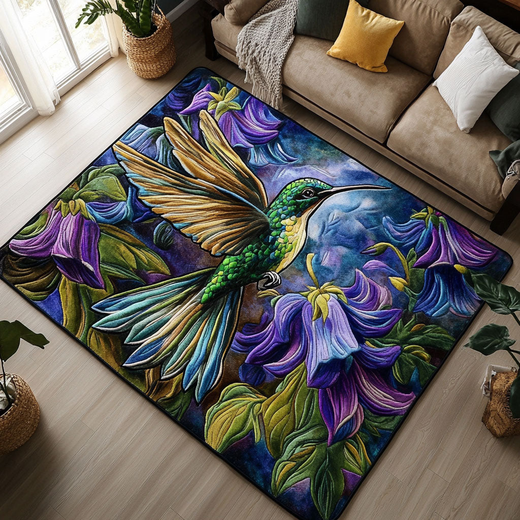Hummingbird Flower CW2508023CL Area Rug