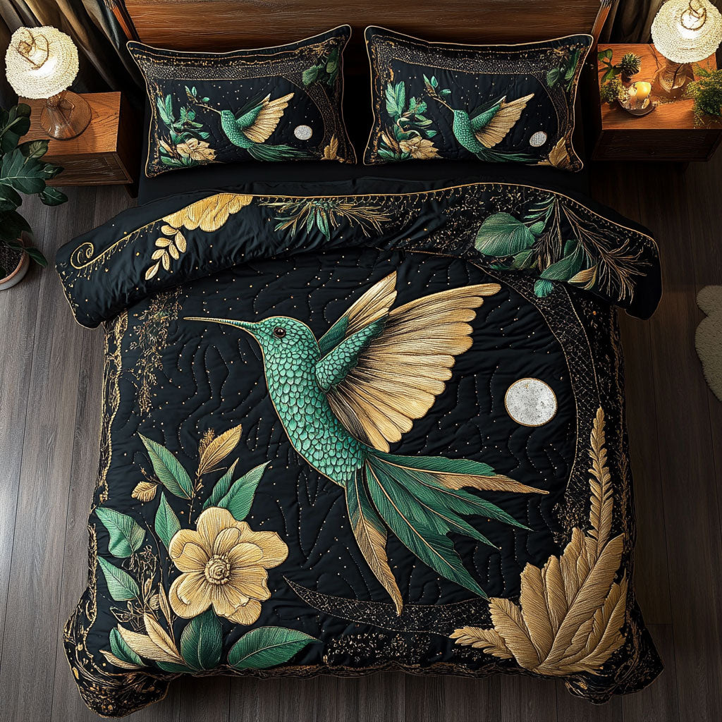 Midnight Hummingbird WY0503050CL Duvet Cover Set