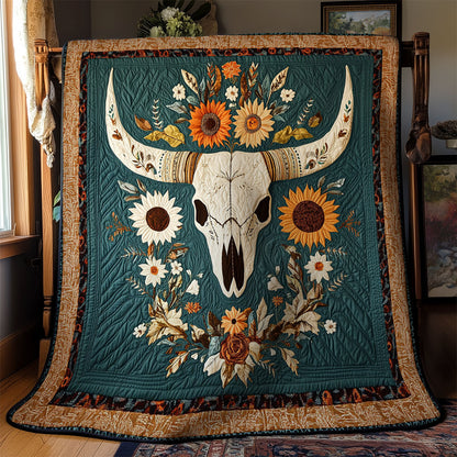 Boho Skulls WY1403004CL Quilt