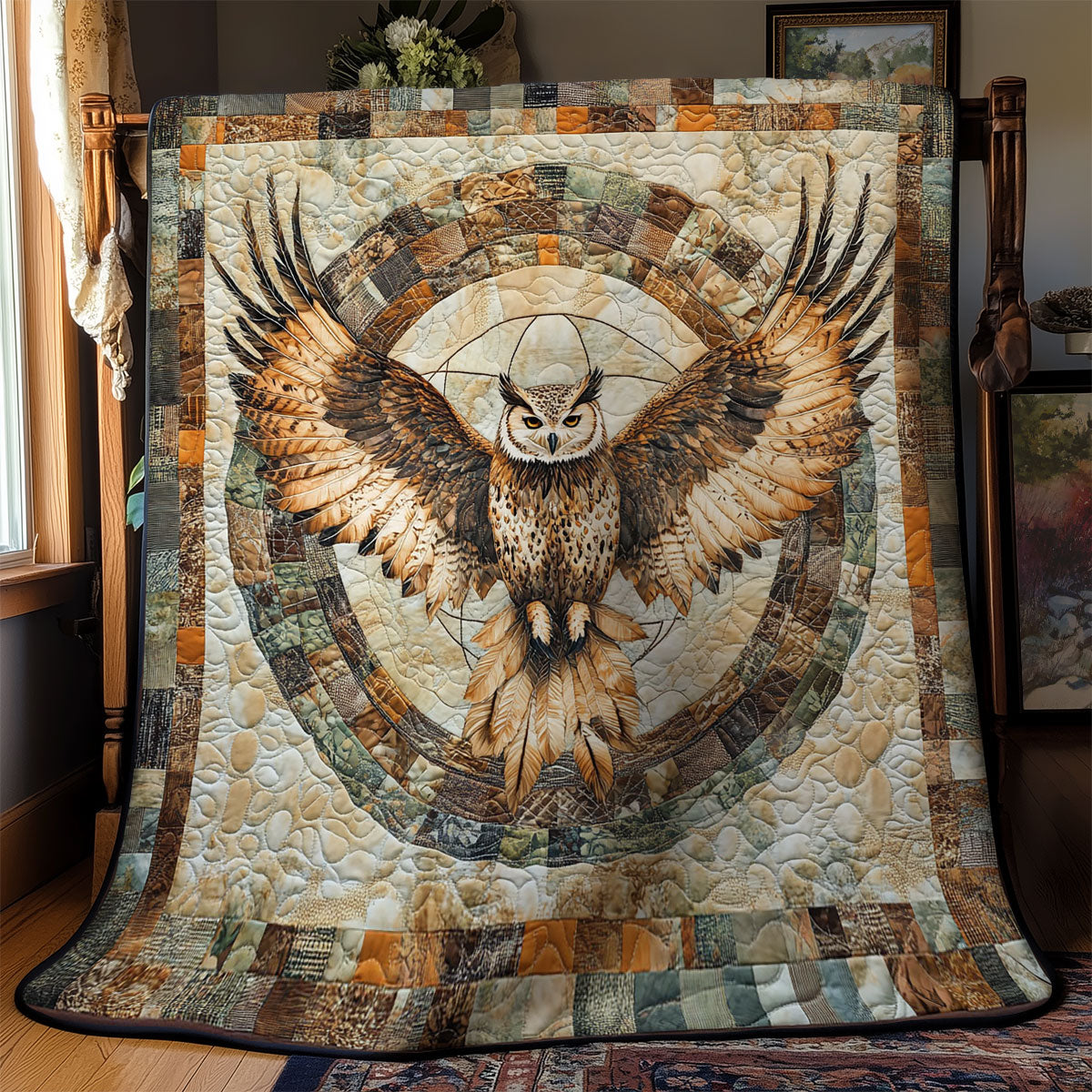 Native Owl WY0402039CL Quilt