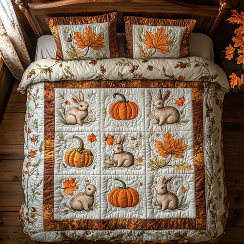 Bunnies And Pumpkins WY2208023CL Duvet Cover Set