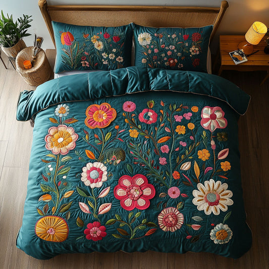 Teal Garden WY0603057CL Duvet Cover Set
