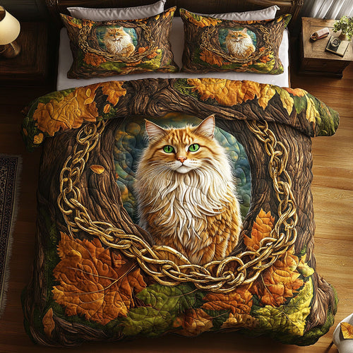 Autumn Feline WY1703010CL Duvet Cover Set