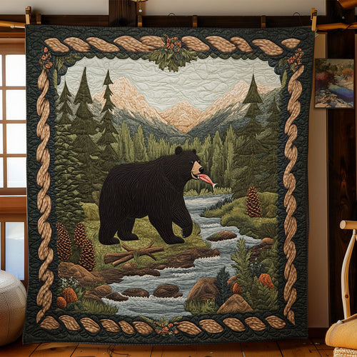 Bear Hunt Fish WY1803008CL Quilt