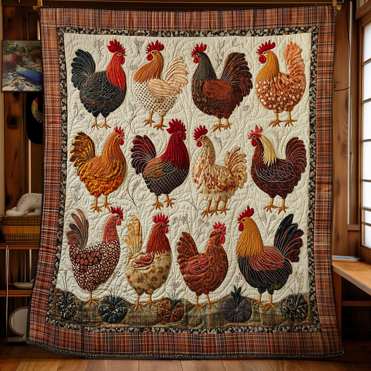 Pride Of Rooster WY1403042CL Quilt